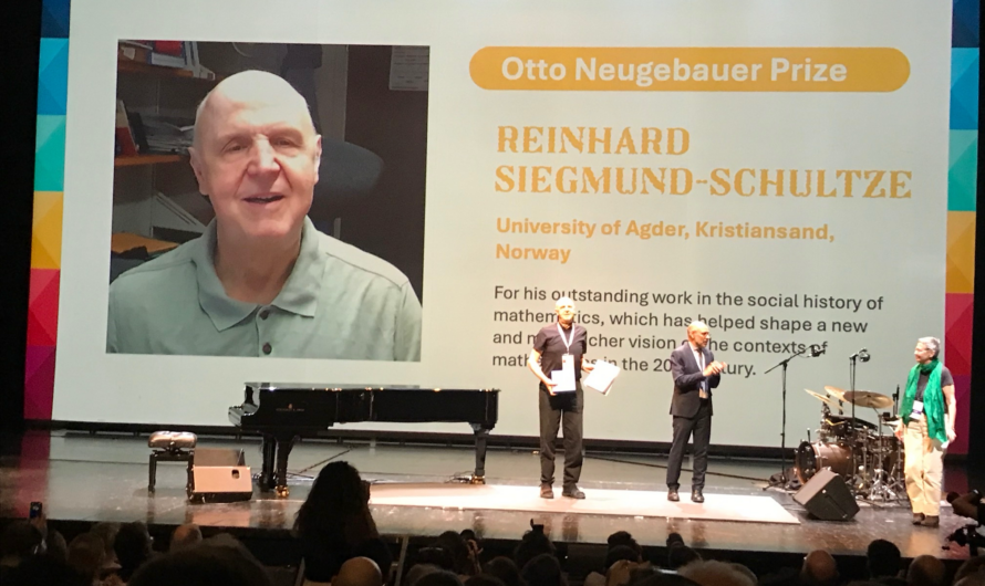 Otto Neugebauer Prize 2024 awarded to Reinhard Siegmund-Schultze